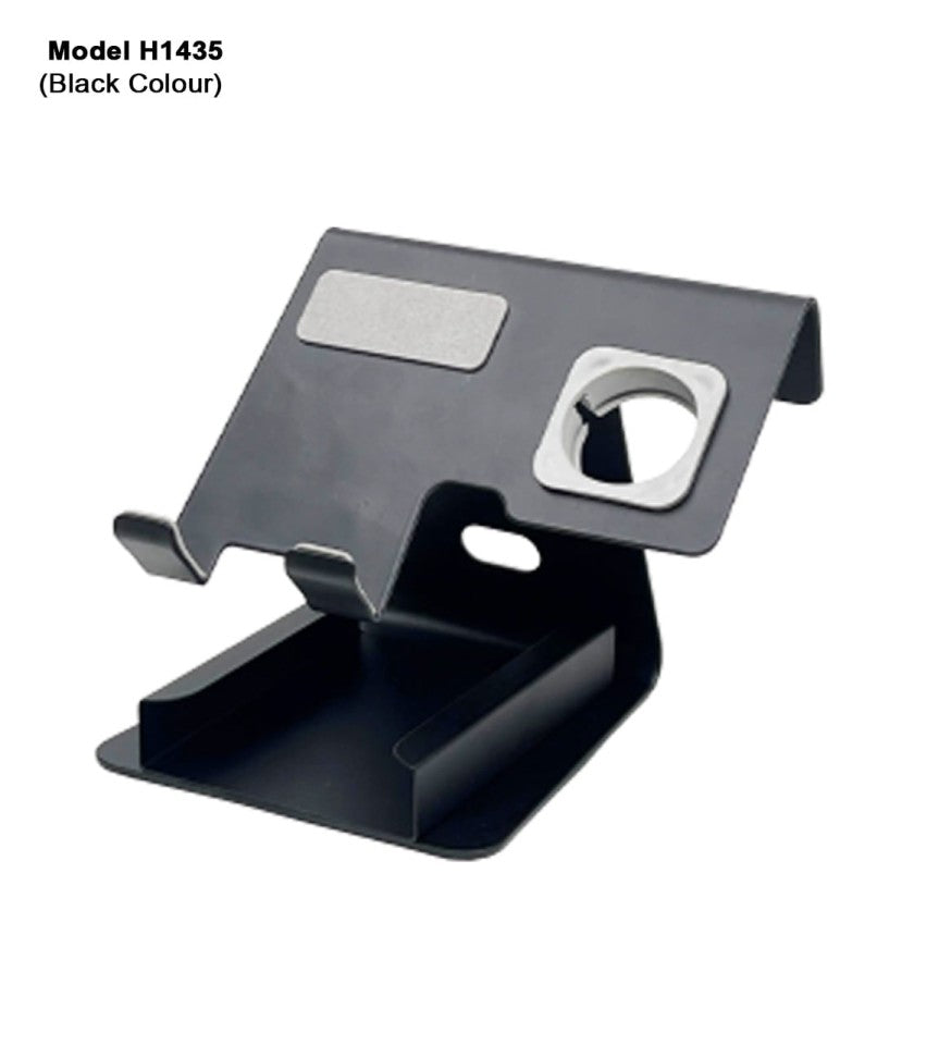 Metal Mobile & Watch Stand With Business Card Holder