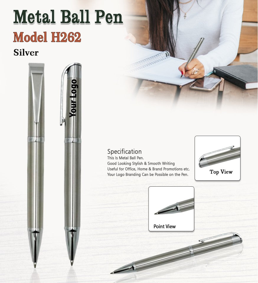 Metal Ball Pen - Silver