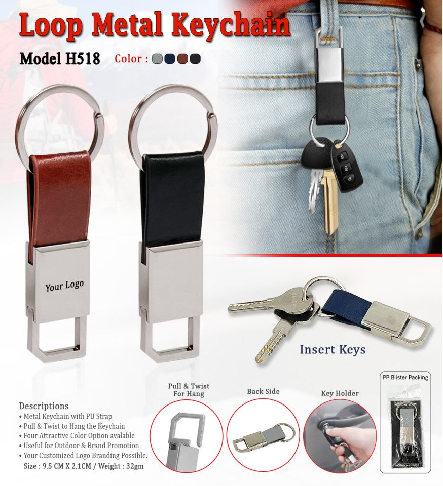 Hook Metal Keychain