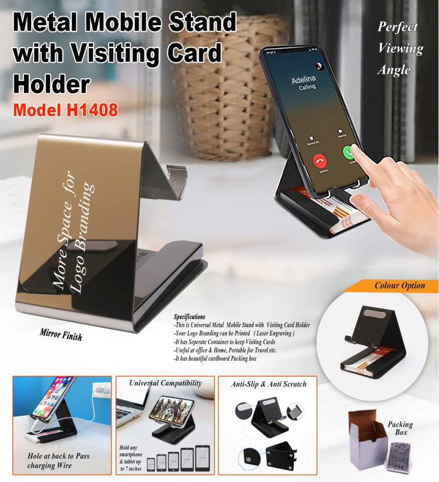 Metal Mobile Stand - Black