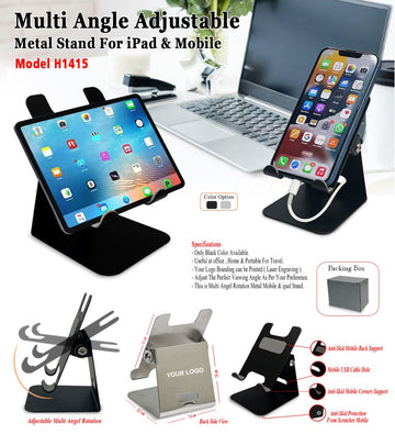 Adjustable Mobile Stand - Silver
