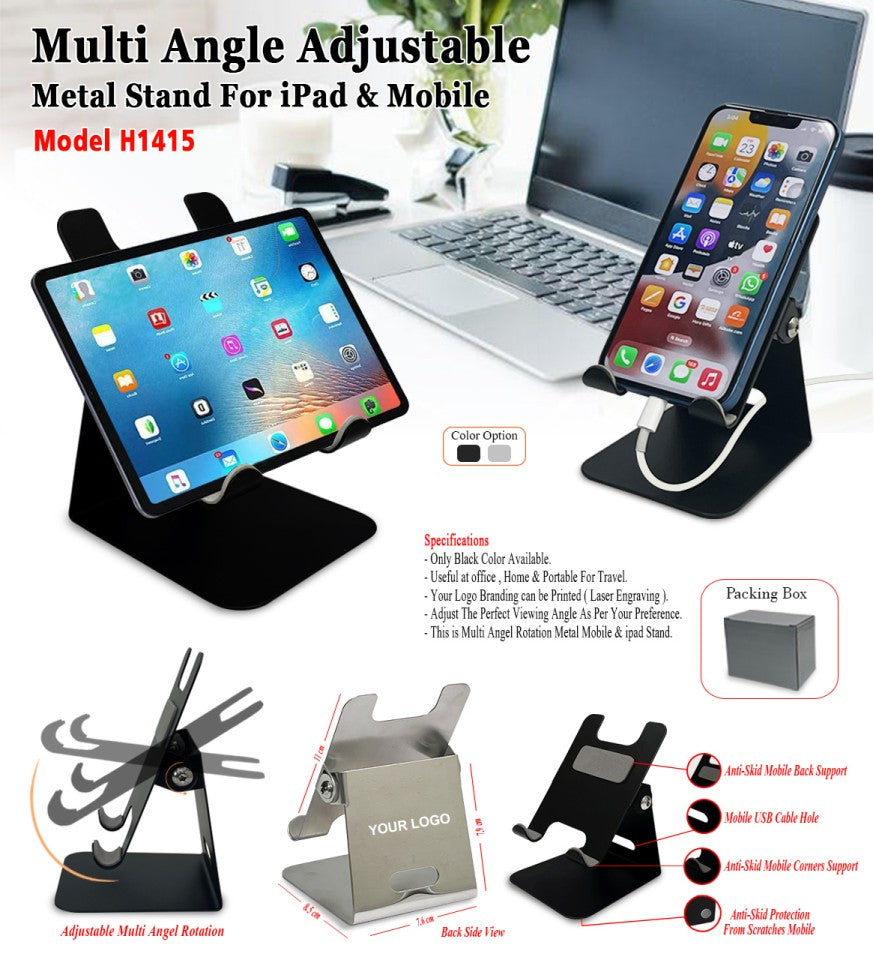 Adjustable Mobile Stand - Silver