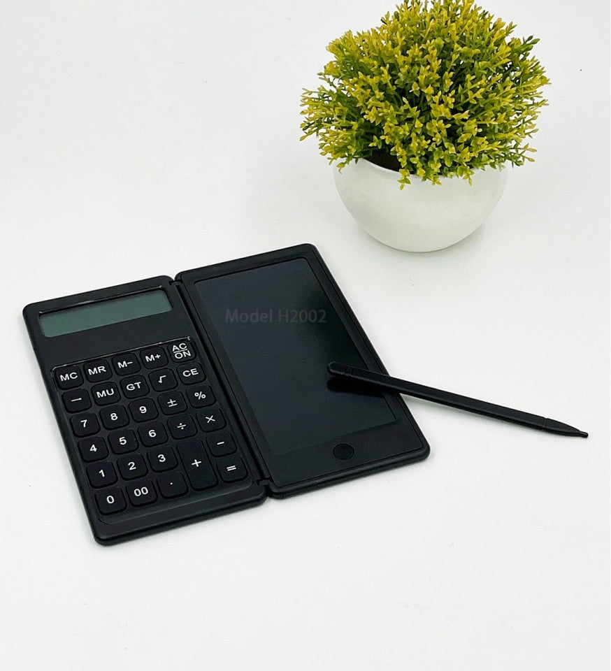 Foldable Mini Calculator with LCD E- Writer & Pen