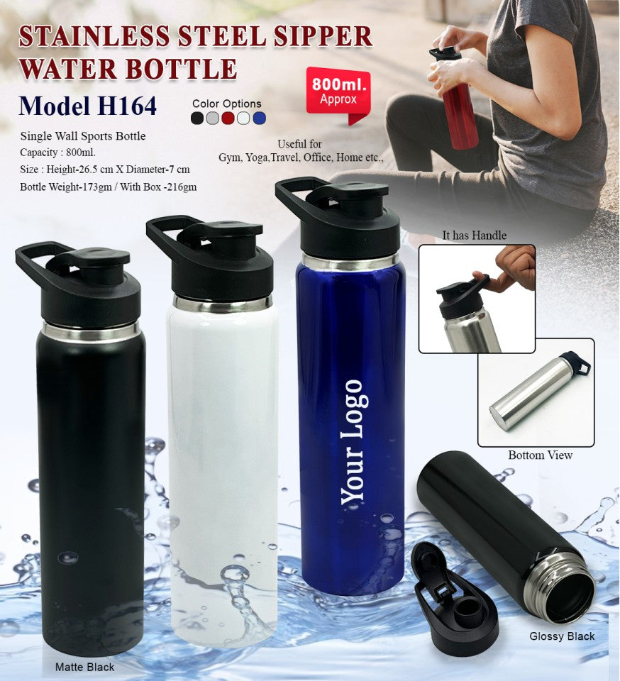 Steel Sipper Water Bottle