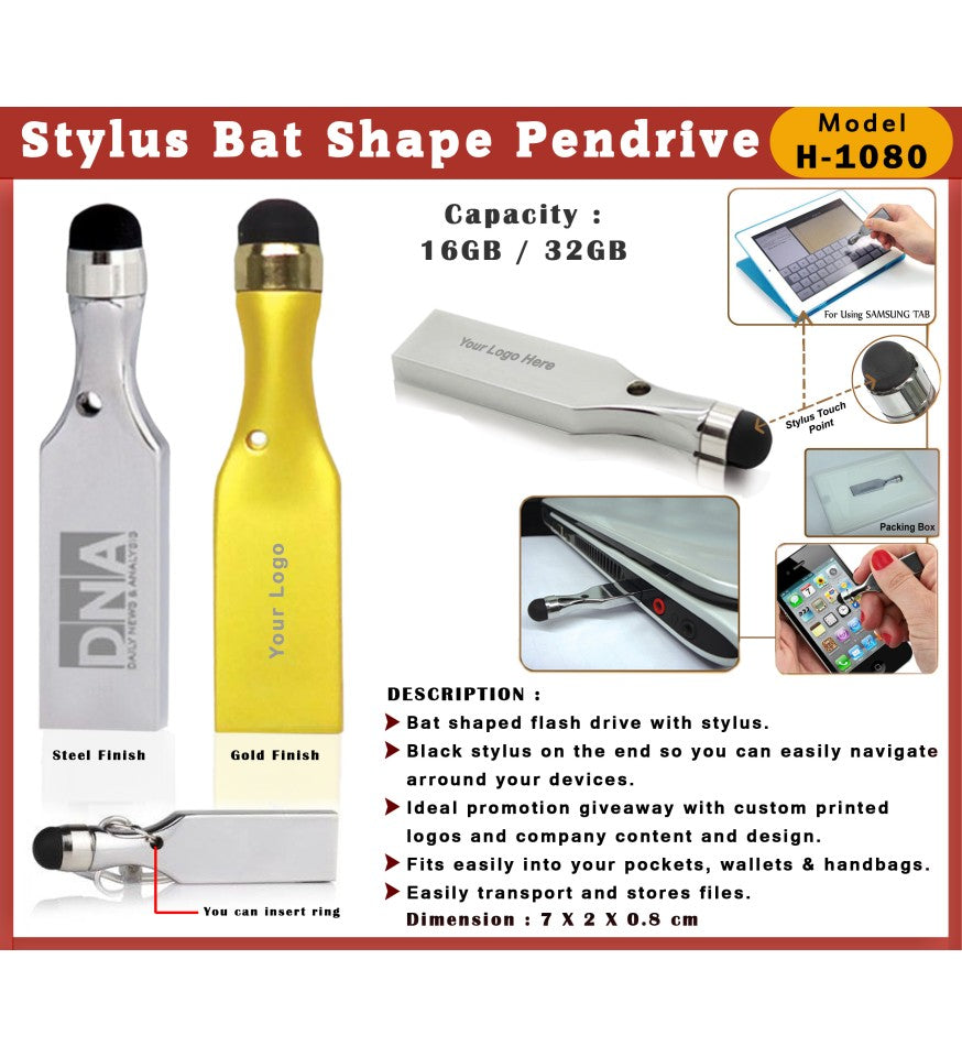 Stylus Bat Shape Pendrive