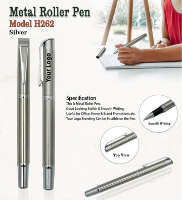 Metal Roller Pen - Silver